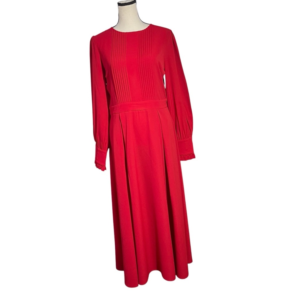 Vintage Elegant Red Women's Dress